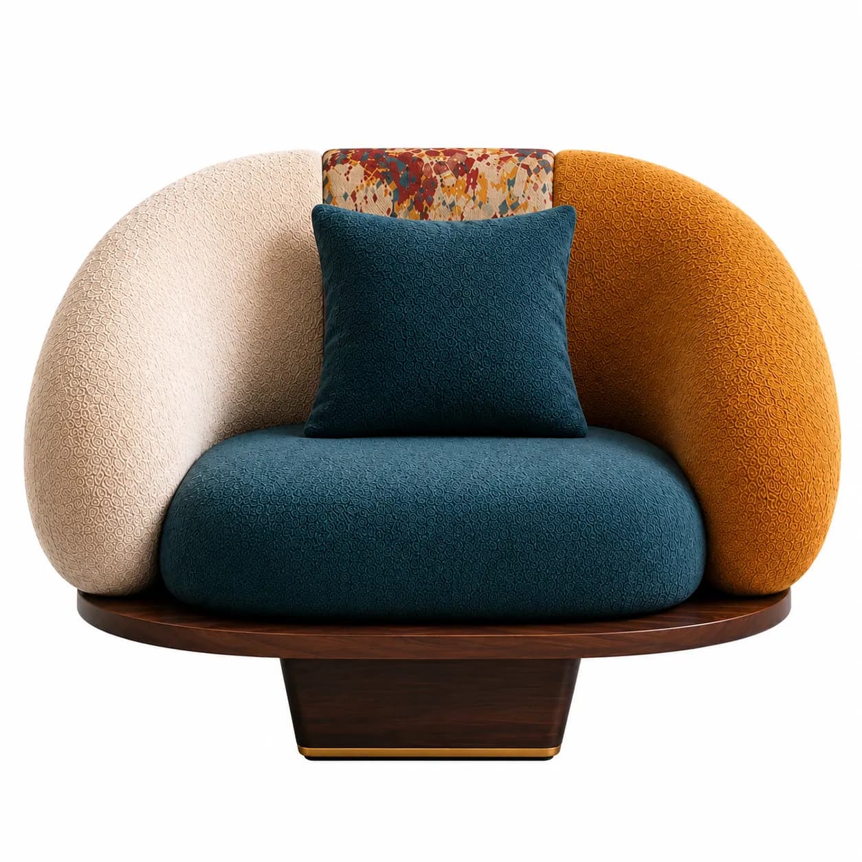 Curved Accent Lounge Sofa