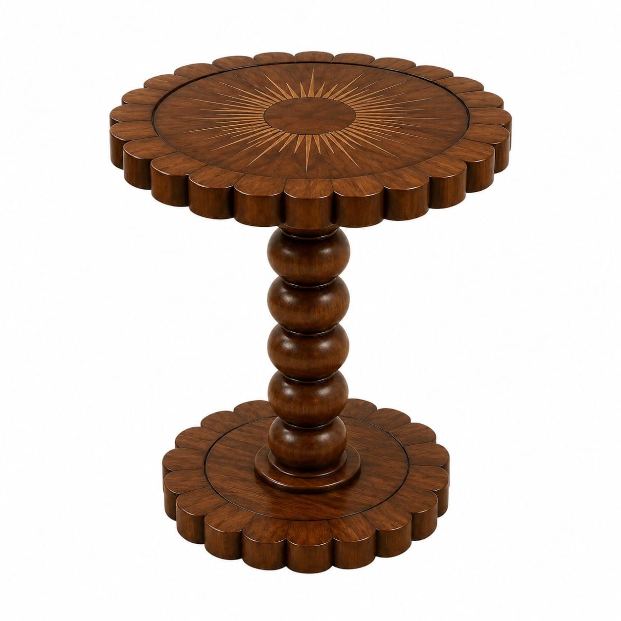 Sunburst Pedestal Table