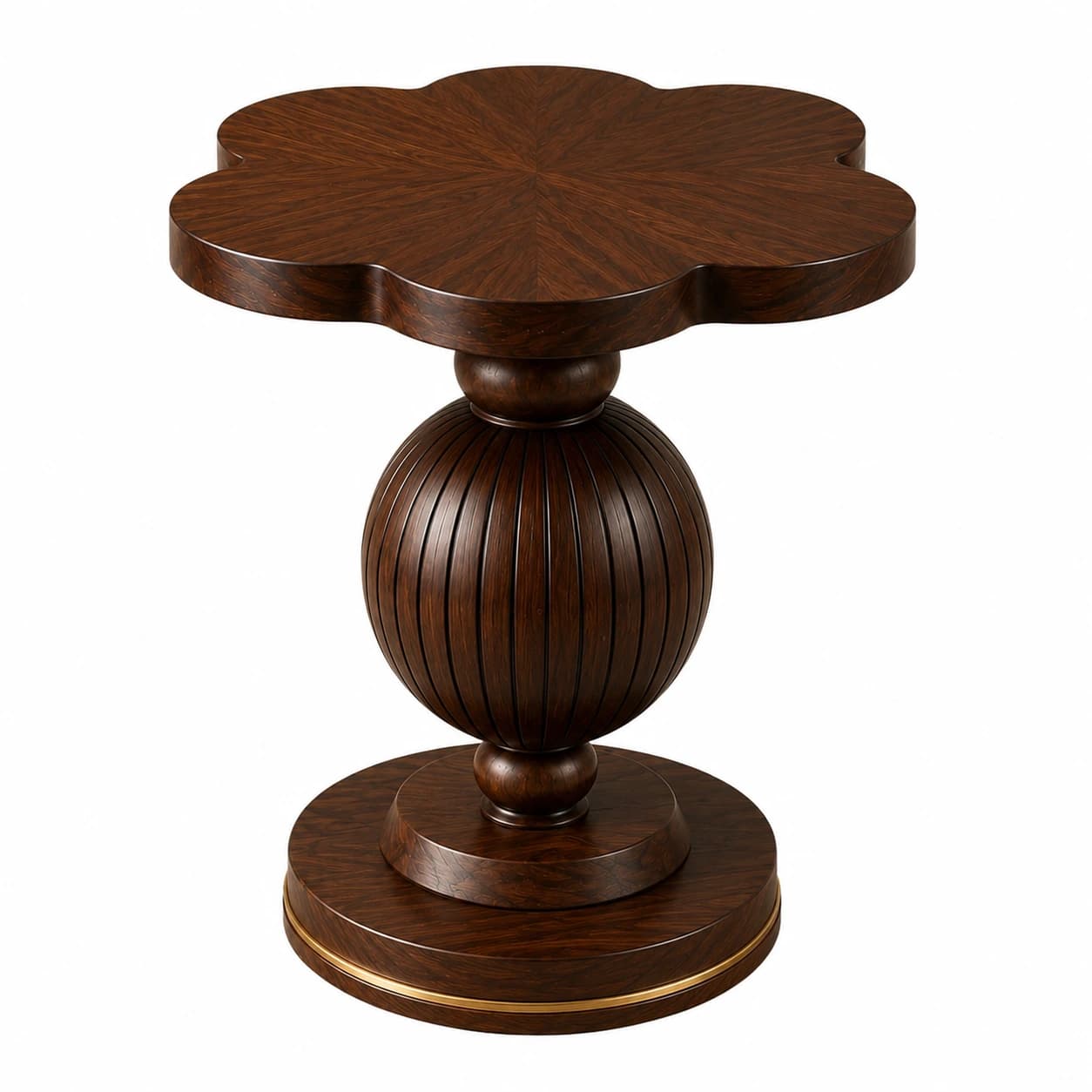Floral Pedestal Table